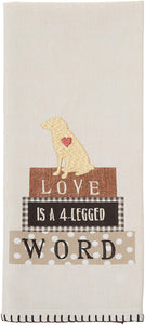 Kay Dee Designs Tea Towel, Love Is A Four Legged Word