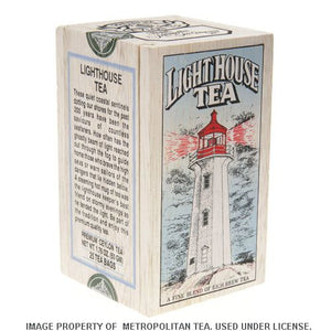 Wood Box, Lighthouse Black Tea, 25 Teabags