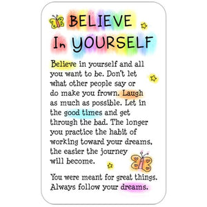 "Believe In Yourself" Wallet Card