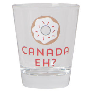 Now Designs Shot Glass, Donut (Canada, Eh?)