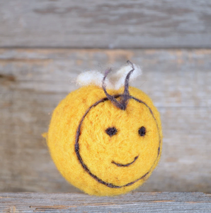 The General Bean Felted Ornament, Bee