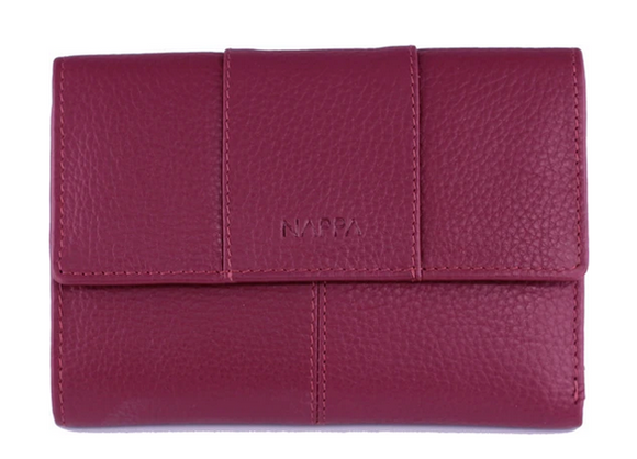 NAPPA Leather Ladies Wallet, Rio Red