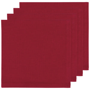 Now Designs Spectrum Napkin Set, 4pc Carmine