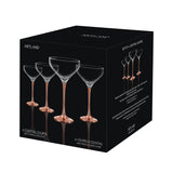 Coppertino Cocktail Coupe Glasses, Set/4
