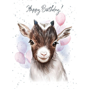 BD / Goatly Awesome Birthday Card