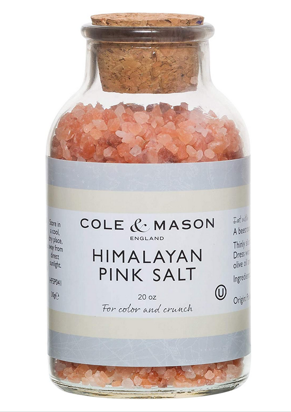 Cole & Mason Himalayan Pink Salt,  20oz Glass Jar
