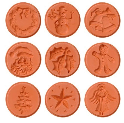 JBK Pottery Clay Cookie Stamp Set, 20pc