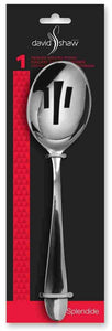 Splendide Alpia Round Slotted Serving Spoon, Large 9.75"