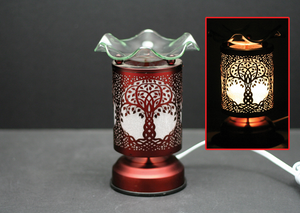 Touch Sensor Lamp - Copper Tree of Life w/Scented Oil Holder, 6.5"