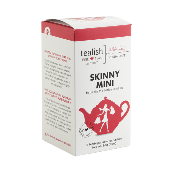 Tealish Skinny Mini Tea Box, 15 sachets/30g/1.1oz