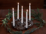 Dandarah Candle Centerpiece w/Upcycled Metal, Holiday Hope