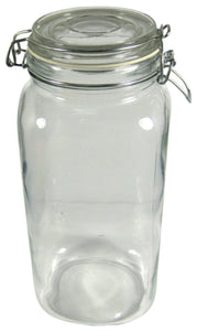 2L Glass Clamp Canister