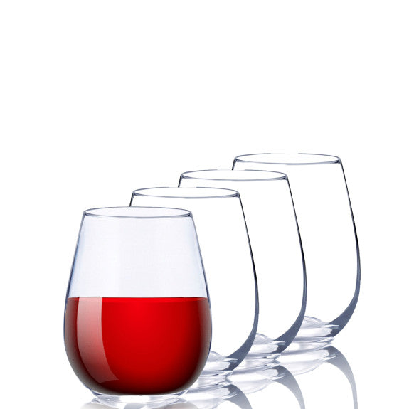 Vino Stemless Wine Glass 410ml, Set of 4