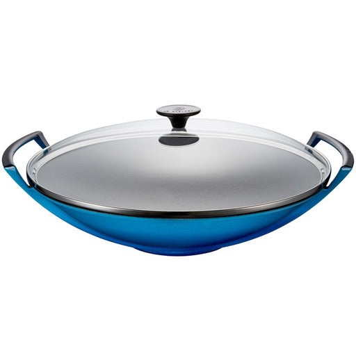 4.5 L Wok with Glass Lid, Blueberry
