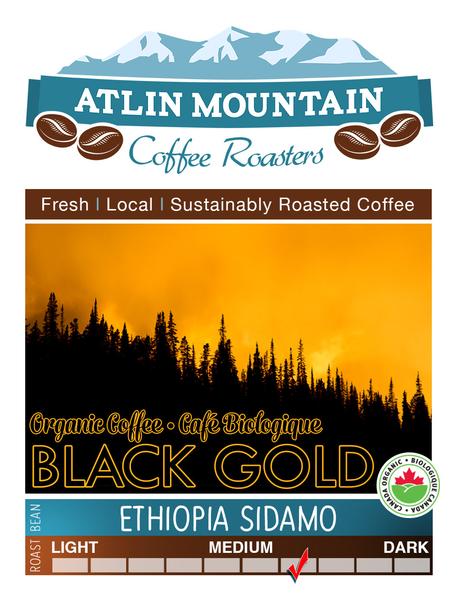 Atlin Mountain Coffee, Black Gold (Whole Bean, Organic) 400g