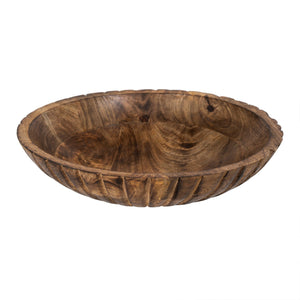 Indaba Bario Mango Wood Bowl, Large 12"