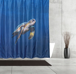 Sea Turtle Shower Curtain, 71x71"