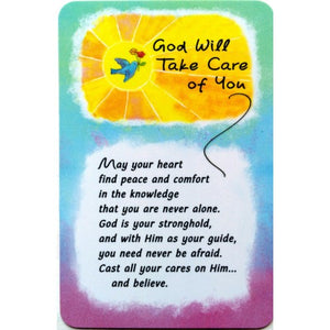 "God Will Take Care Of You" Wallet Card