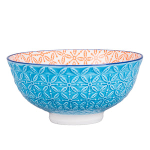 BIA Aster Bowl, 4.75", Orange/Turquoise