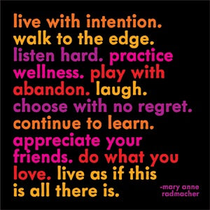 Quotable Magnet - Live With Intention, MD77