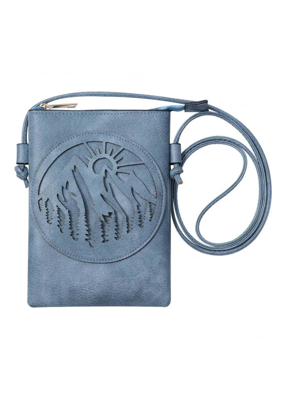 Mountains Laser-Cut CrossBody Bag - Assorted Colours