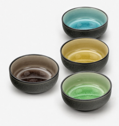 RSVP Japanese 'Crackle' Rice Bowls, 3.5