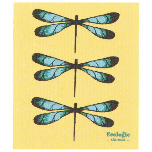 Ecologie Swedish Dishcloth, Dragonfly (Yellow)