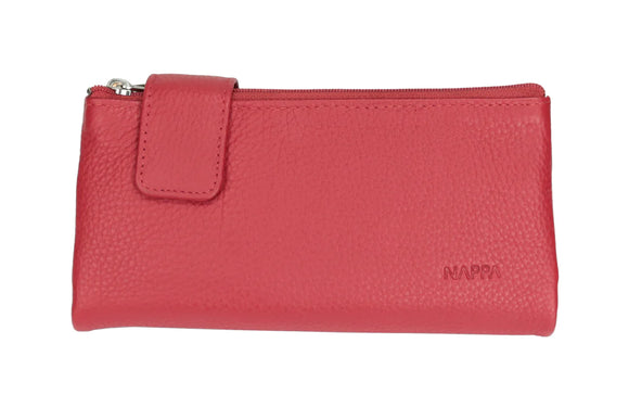 NAPPA Leather Ladies Wallet, Charlotte - Rio Red