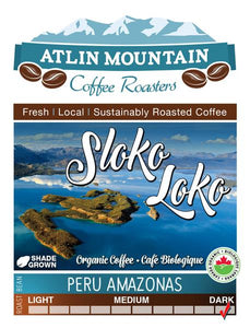 Atlin Mountain Coffee, Sloko Loko (Whole Bean, Organic) 400g
