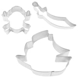 Pirate Cookie Cutter Set, 3pc