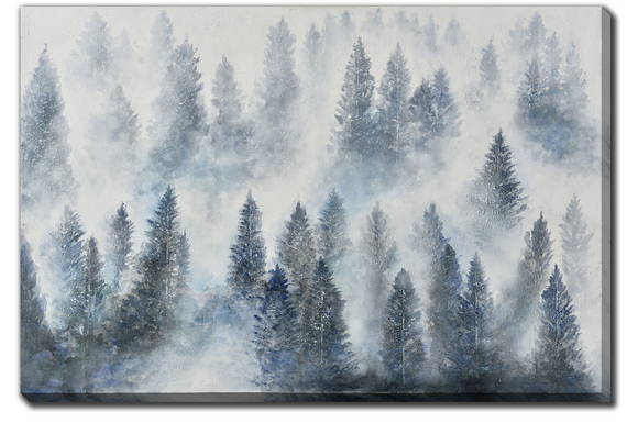 'Foggy Pines' Canvas Print, 40x60