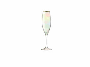LSA Sorbet Champagne Flutes, Nougat Set of 2 225ml