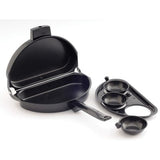 Non-Stick Omelet Pan w/ Poachers, 4"