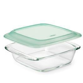 OXO Glass Baking Dish w/Lid, 1.9L Square 20x20cm
