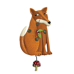 Foraging Fox Clock