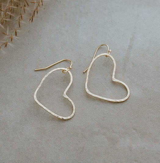 Glee Jewellery Love Earrings, Gold