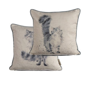 Wrendale Cushion, Lady Of The House, Cat 16x16"
