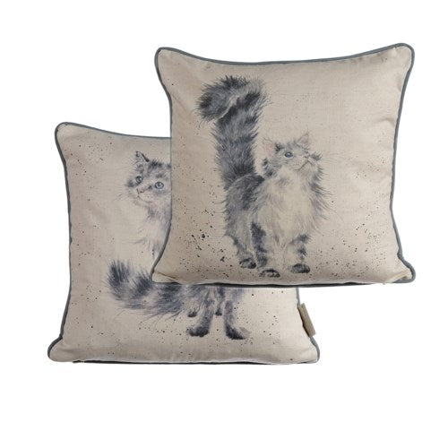 Wrendale Cushion, Lady Of The House, Cat 16x16