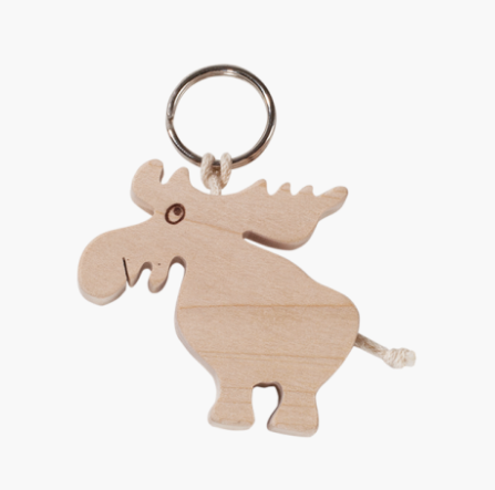 Maple Key Ring, Moose 5cm