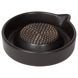 Now Designs Ceramic Ginger Grater, Matte Black