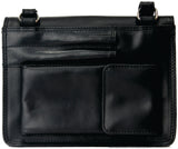 Rugged Earth Black Leather Organizer Bag, Style 188013