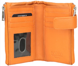 NAPPA Leather Ladies Wallet, Mini Charlotte - Orange