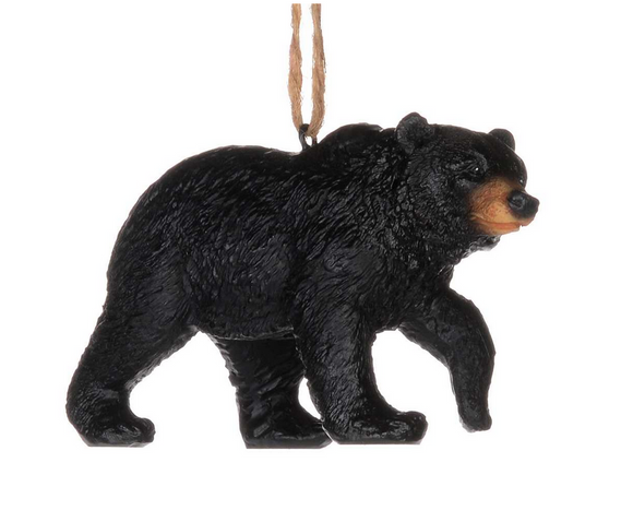 Black Bear Walking Ornament, 4