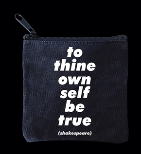 Quotable Mini Pouch - To Thine Own Self, MP99