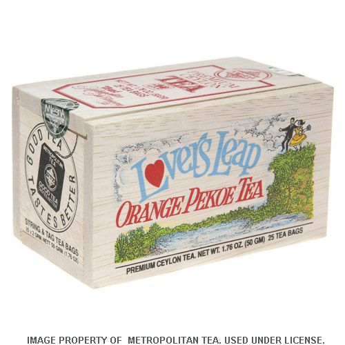 Wood Box, Lover's Leap Orange Pekoe, 25 Teabags