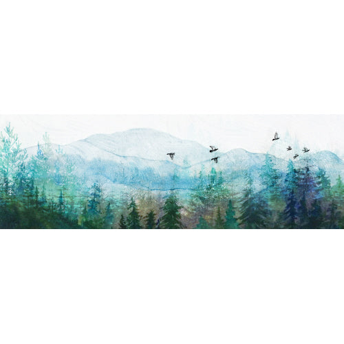 Cedar Mountain Timber Wall Art, Large - Forest Birds