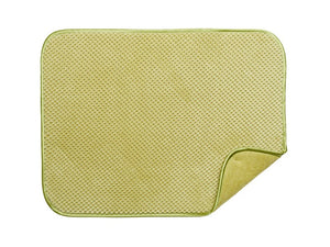Harman Luxe Plush Oversized Drying Mat, Green 18x24"