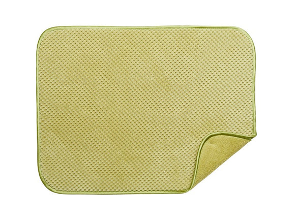 Harman Luxe Plush Oversized Drying Mat, Green 18x24