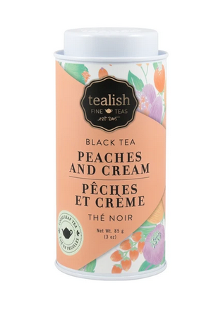 Tealish Seasonal Sweets - Peaches And Cream Black Tea Tin, 85g