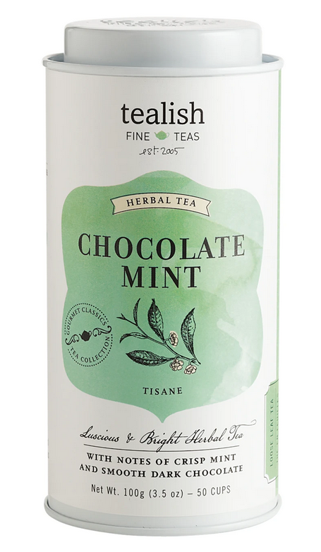 Tealish Gourmet Classics - Chocolate Mint Rooibos Tea Tin, 100g